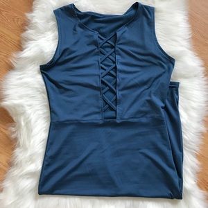 Blue Bodycon type dress